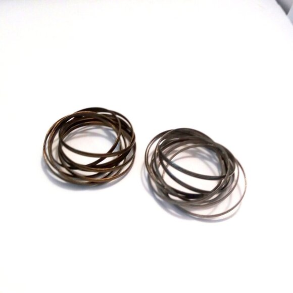 Unbranded Jewelry - Intertwined Sleek 9 Bangles - Set of 2